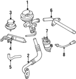 8941250010 - : Exhaust Gas Re-Circulation (Egr) Valve Temperature Sensor for Toyota: 4Runner, Land Cruiser, Pickup, T100 Image