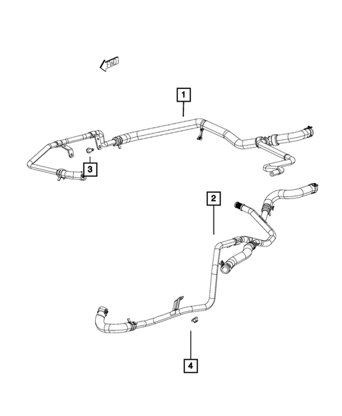 Air Conditioner and Heater Plumbing for 2012 Dodge Challenger #2