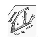 92167948 - Body: Uniside Assembly for Pontiac: GTO Image