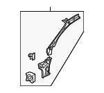 92167924 - Body: Inner Hinge Pillar for Pontiac: GTO Image