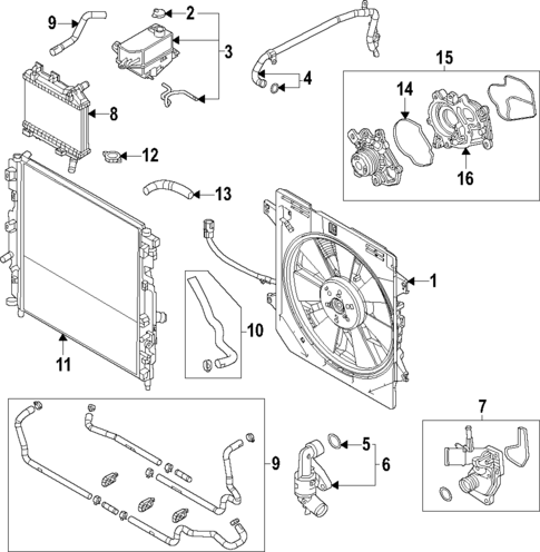 Radiator & Components for 2024 Mazda CX-90 #2
