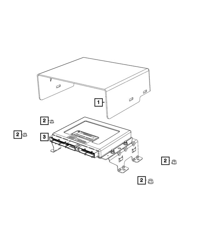 68184593AB - Electrical: Module Cover for Mopar Image
