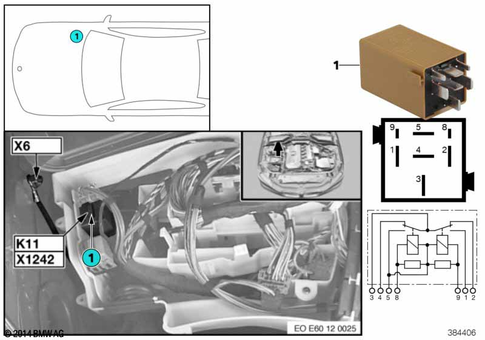 Relay for 2005 BMW 645Ci #11