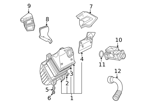 Air Intake for 2000 Volkswagen Passat #0