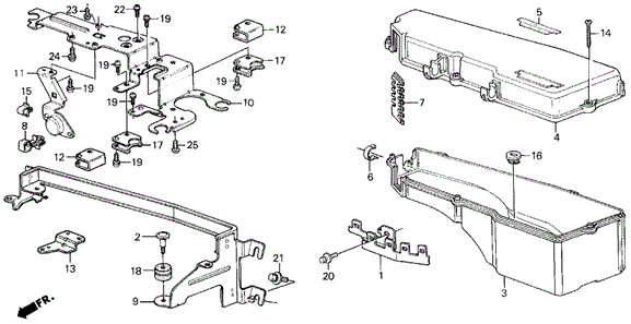 Control Box Cover (88-90) for 1990 Acura Legend #0