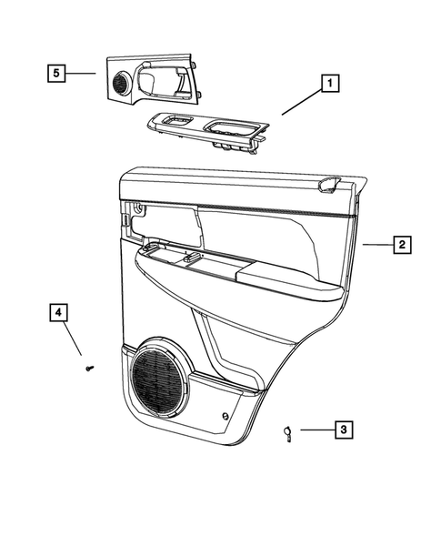 Door Trim Panels-Front and Rear for 2012 Jeep Liberty #1
