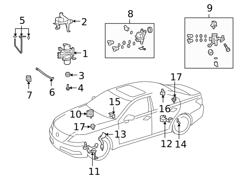Ride Control Components for 2010 Lexus LS600h #0