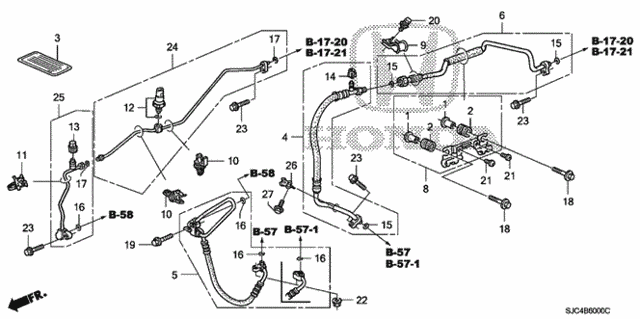 A/C Air Conditioner (Hoses - Pipes) for 2008 Honda Ridgeline #0