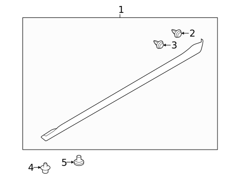 Exterior Trim - Pillars for 2014 Subaru XV Crosstrek #0