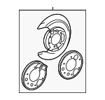 5103952AA - Brakes: Splash Shield for Dodge: Sprinter 2500, Sprinter 3500 Image