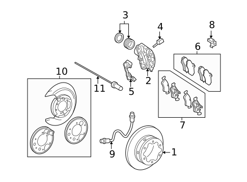 Parking Brake for 2003 Dodge Sprinter 3500 #0