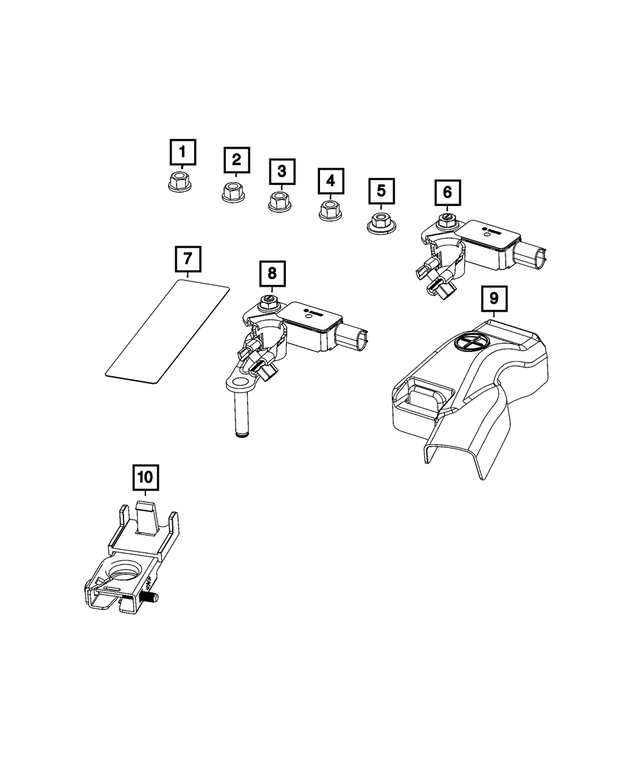« 68477627AA – Electrical : Batterie Collier pour Mopar Image »