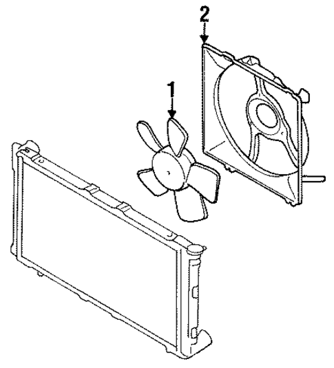 Cooling Fan for 1999 Subaru Legacy #0