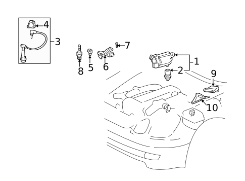 Ignition System for 2001 Lexus IS300 #0