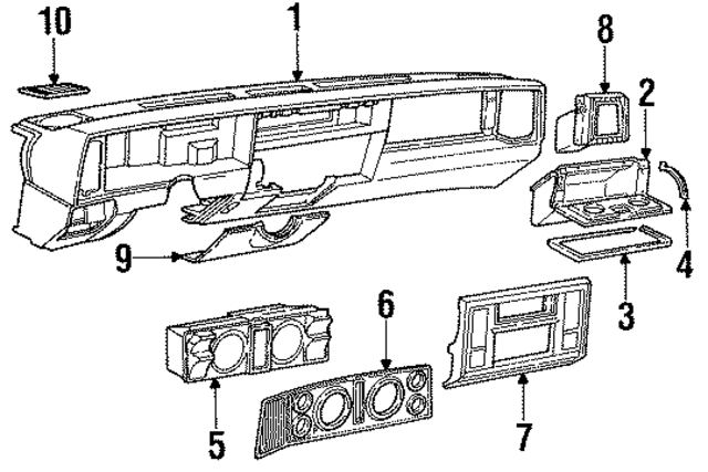 15599685 - Body: Instrument Panel for GM Image