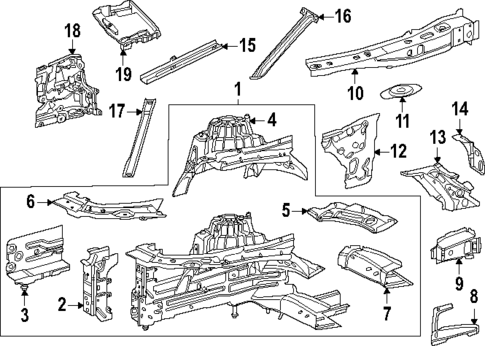Structural Components & Rails for 2025 Mercedes-Benz E 450 #0