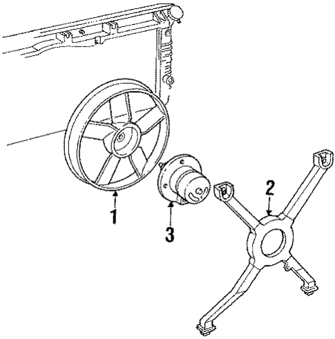 Cooling Fan for 1993 Chevrolet Lumina #0
