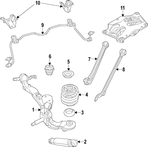 Rear Suspension for 2019 Ram ProMaster City #1