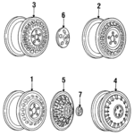 25605038 - : Hub Cap for Buick: Park Avenue Image