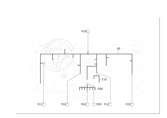 38270204 - Electrical Equipment and Instruments: Connecting Cable for Mercedes-Benz Image