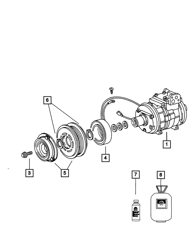 « 68025879AA – Air Conditioners and Heaters : Poulie Boulon pour Mopar Image »
