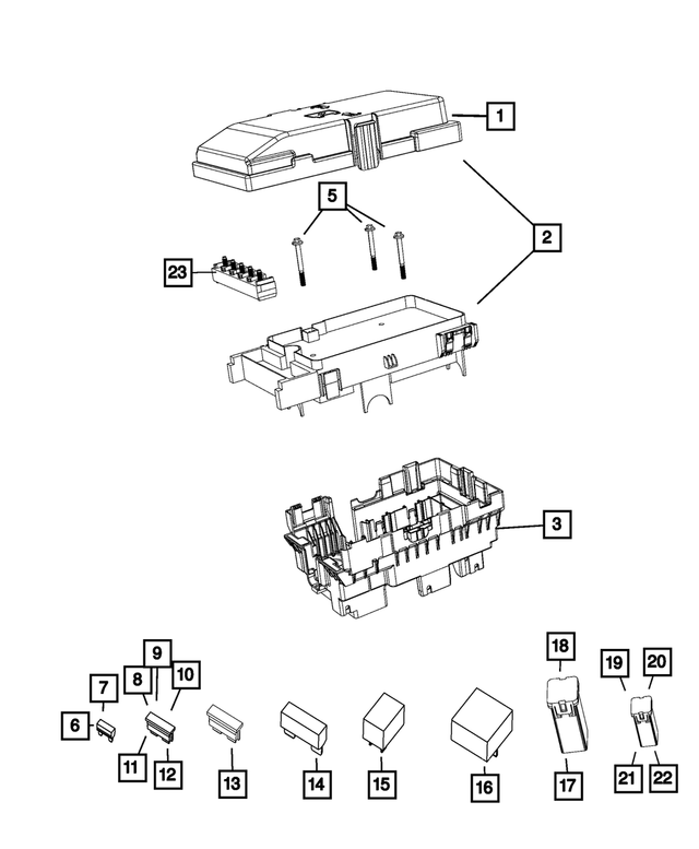 68224408AE - : Intelligent Power Power Distribution Center for Mopar Image