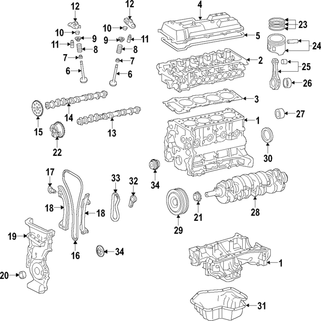 11410WB001 - Engine: Cylinder Block for Toyota Image