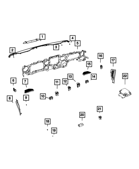 Instrument Panel for 2023 Jeep Gladiator #2