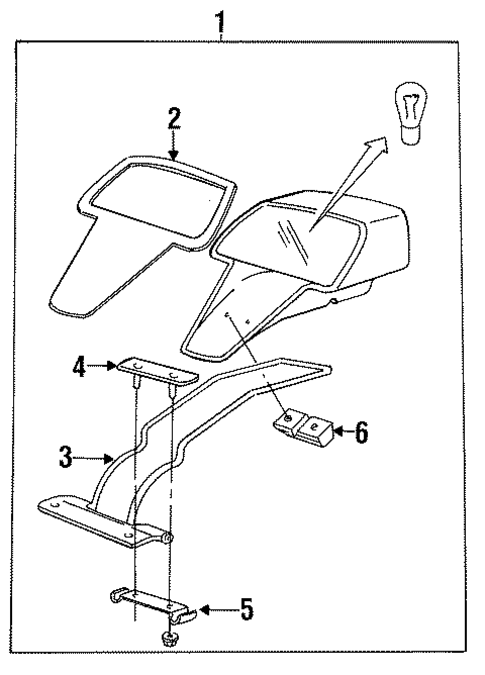 High Mount Lamps for 1990 Saab 9000 #0