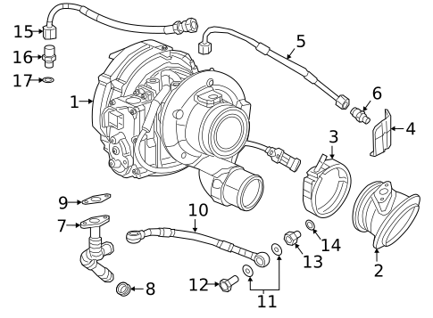 Turbocharger & Components for 2025 Ram 2500 #0