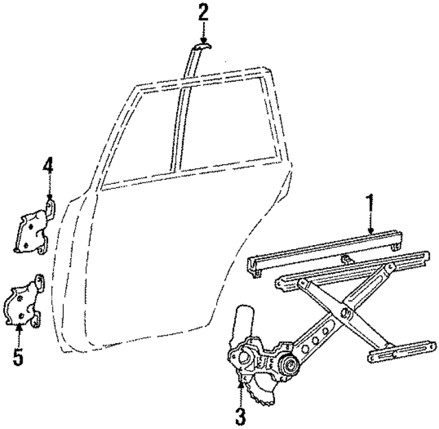 6990520030 - Body: Sash Channel for Toyota Image