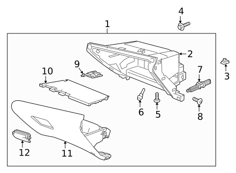 Glove Box for 2017 Buick Cascada #0