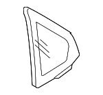 12804489 - : Door Vent Window Glass for Saab: 9-3 Image