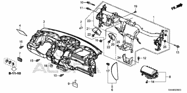 Instrument Panel for 2013 Acura RDX #0