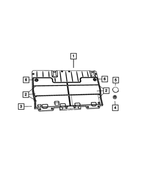 6505297AA - Interior Trim: Hex Flange Nut for Chrysler: 300, 300M, Concorde, Pacifica, Sebring, Town &amp; Country, Voyager | Dodge: Caravan, Challenger, Charger, Grand Caravan, Intrepid, Magnum, Stratus | Ram: C/V Image