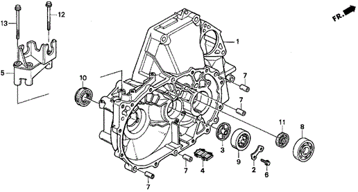 MT Clutch Housing for 1998 Acura CL #0