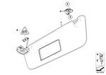 51167069755 - : Sun Visor Bracket for BMW Image