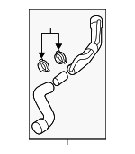 5C0122101S - Cooling System: Upper Hose for Volkswagen Image