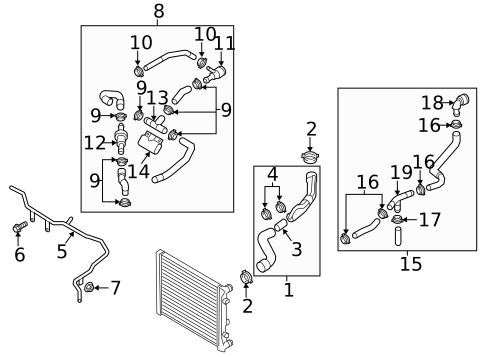 Hoses & Lines for 2012 Volkswagen Passat #1