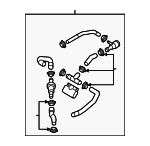 5C0122157D - Cooling System: Hose Assembly for Volkswagen: Beetle, Jetta, Passat Image