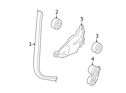 Belts & Pulleys for 2015 INFINITI Q50 #0