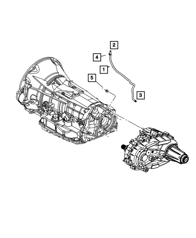 68240996AA - BW 44-46; Transfer Case: Vent Hose for Mopar Image image