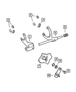 4741237 - Transfer Case Model 231 [DHN]: Transfer Case Mode Shift Fork for Mopar Image