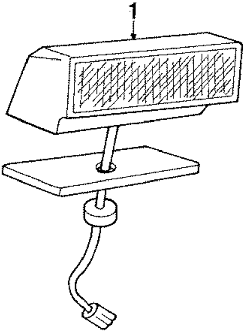 High Mount Lamps for 1991 Chrysler TC Maserati #0