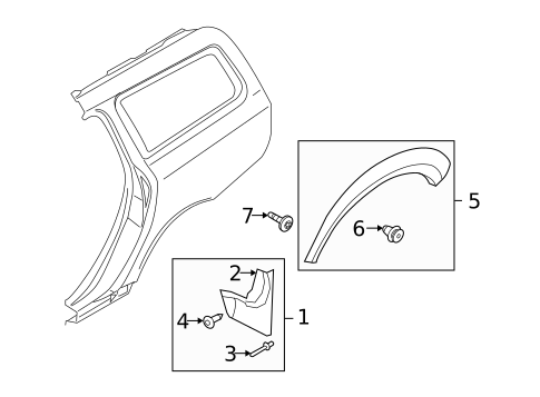 Exterior Trim - Quarter Panel for 2008 Volvo XC70 #0