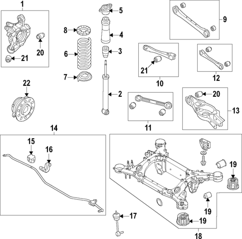 Rear Suspension for 2021 Genesis G70 #0