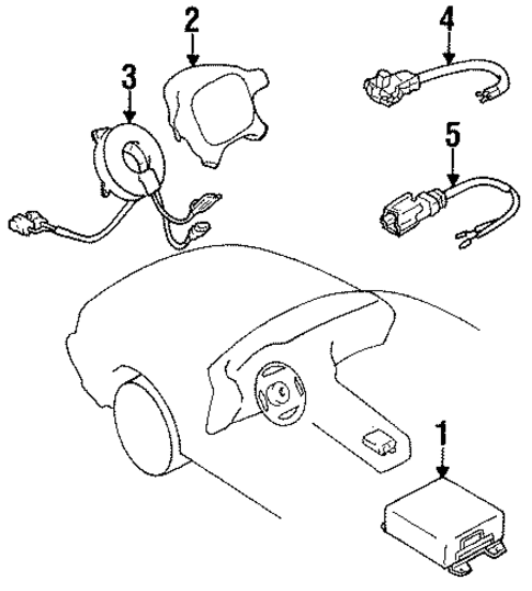 Air Bag Components for 1994 Mitsubishi Expo #0