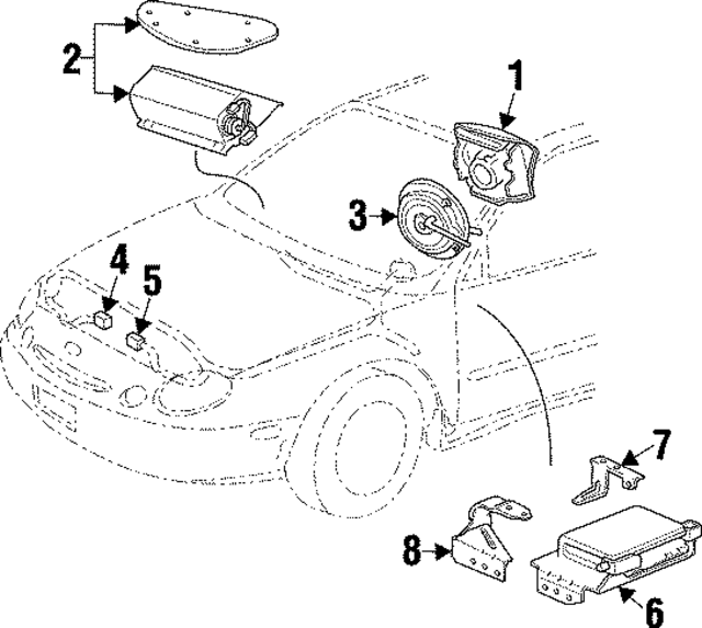 F7DZ54043B13AAH - : Driver Inflator Module for Ford Image
