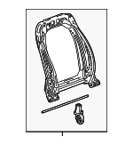 87823617 - Body: Seat Back Frame for Cadillac: CT4, CT5 Image