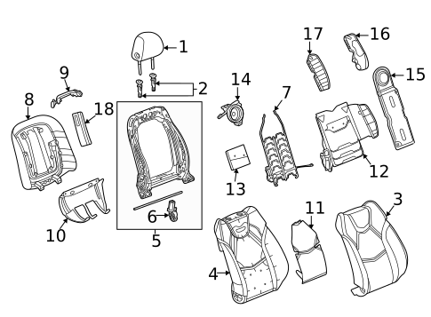 Driver Seat Components for 2020 Cadillac CT4 #7